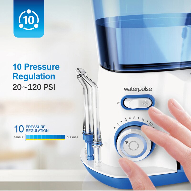 Waterpulse – fil dentaire électrique V300, irrigateur, réservoir d'eau de 800ml, nettoyage et nettoyage des dents