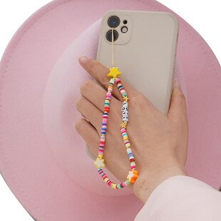 Evil Eye Telefoon Charm Lanyard Chakra Kralen Polsband