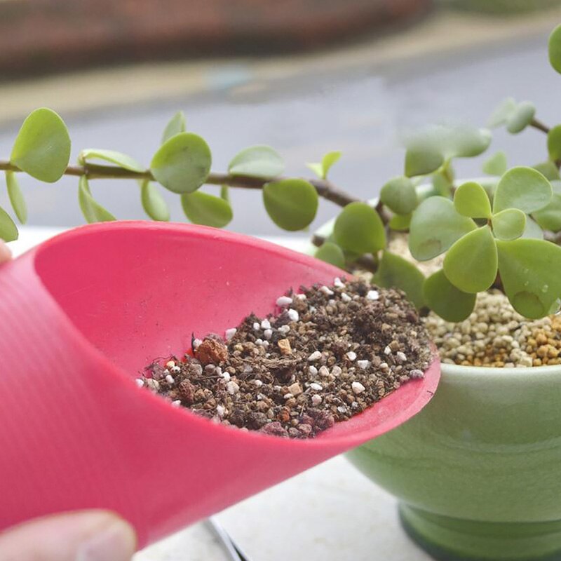 Cubo de plástico para cultivo de jardinería, pala para suelo de bonsái en maceta, vaso de pala, herramientas para plantas de jardín, cilindro Mini carnoso, 16x6,5 CM, 1 ud.
