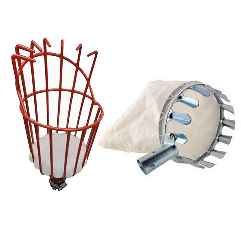 Garden tools Deep Basket Fruit Picker Head Convenient Fruit Picker Catcher Apple Peach Picking Farm Garden Picking Device