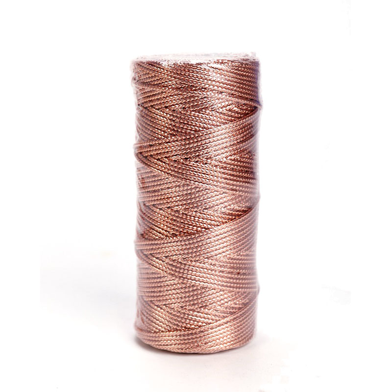 Cordon en macramé or argent, 1.5mm, 100M, fil torsadé, nœuds de ruban, bricolage, , couture, décoration Textile de maison: rosegold