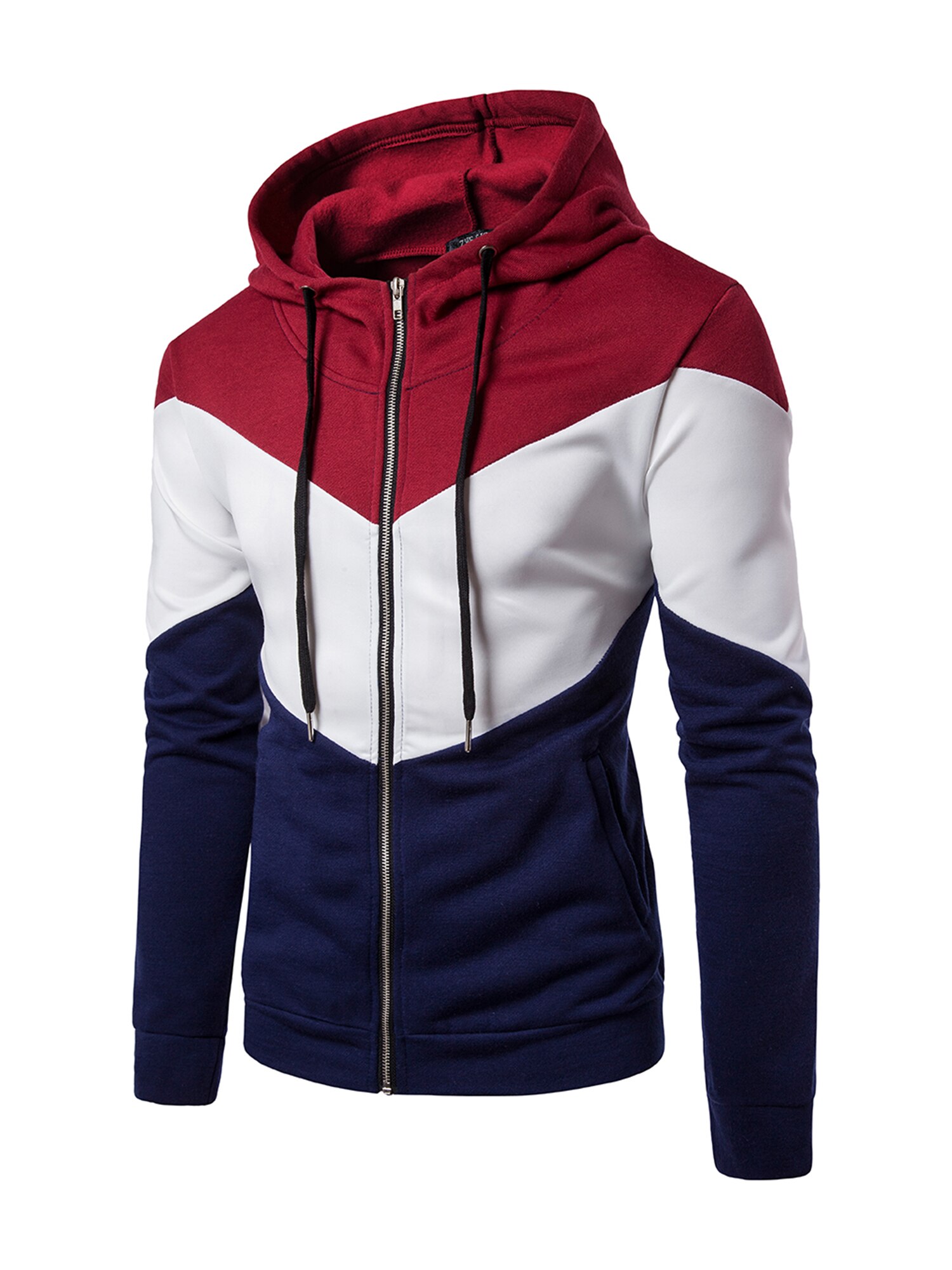 Lyle & Scott Loopback katoenen hoodie met volledige ritssluiting - blauw