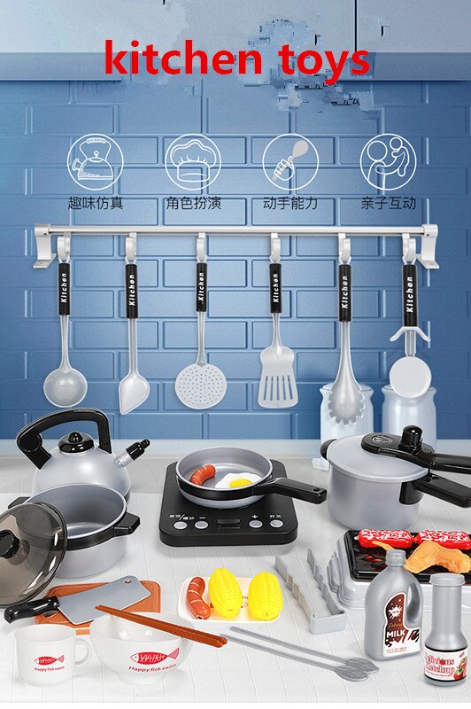 Giocattolo impostato da cucina pianoforte cottura a Induzione Simulato cucina per Bambini casa del gioco del giocattolo bollitore bambini pentole fingere gioca giocattoli del regalo Della Ragazza