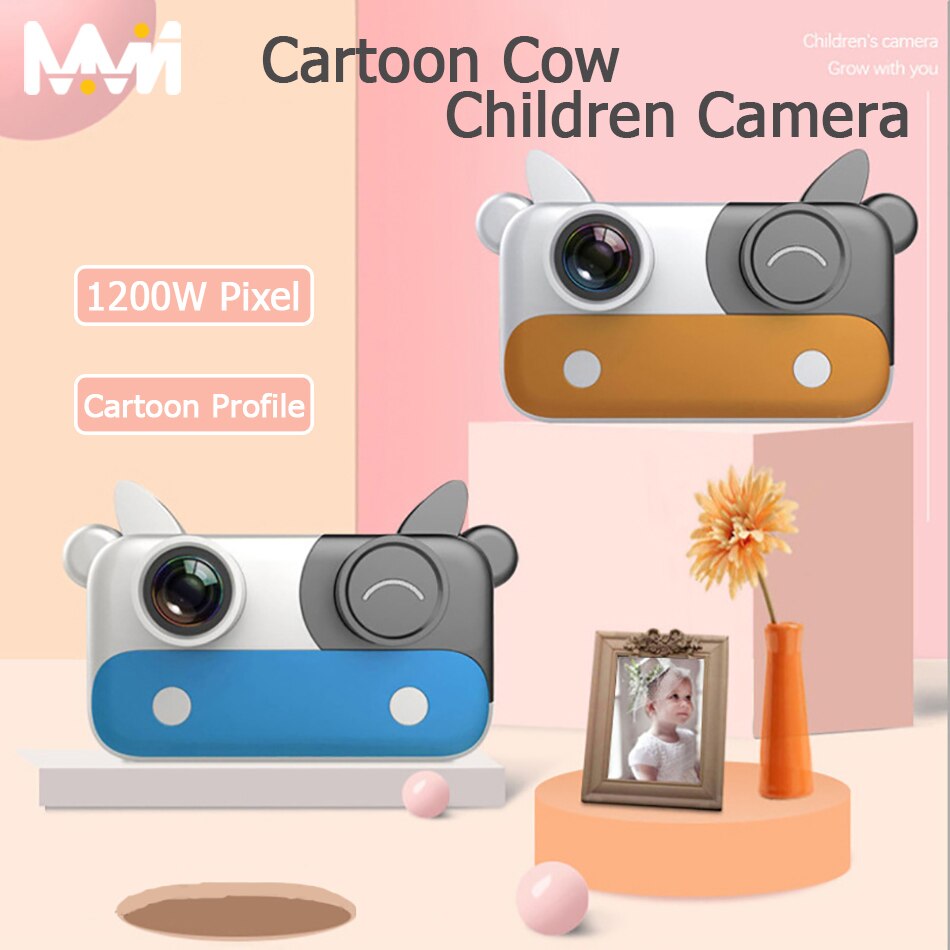 Mini Kuh Digital Kamera 1200W Pixel freundlicher Kamera Für Kind HD Kamera freundlicher Kamera Spielzeug Für Geburtstag freundlicher Camcorder kleinkind