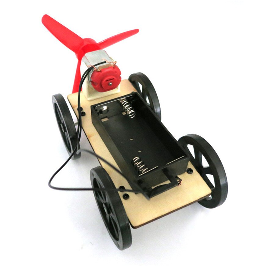 # Mini Wind Powered Toy DIY Car Kit Children Educational Gadget Hobby Funny