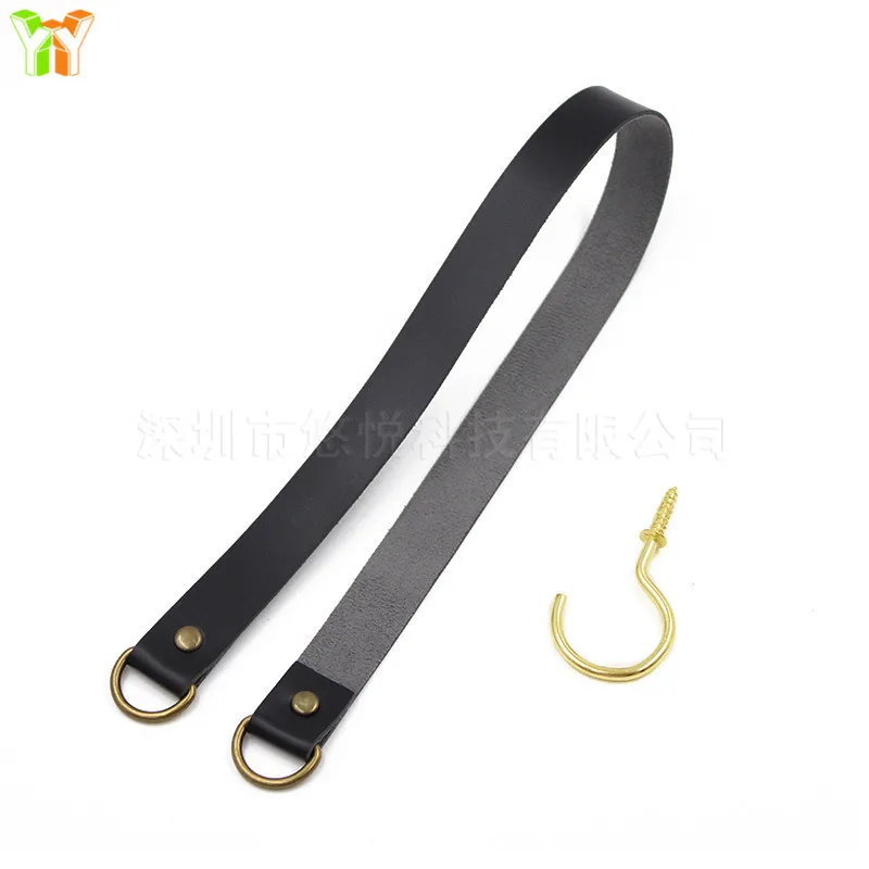 Lederen Gordijnband Achterkant Gordijnhouder Clip Gesp Touw Hotel Huis Decoratieve Kamer Accessoires Gordijn Tieback: Black
