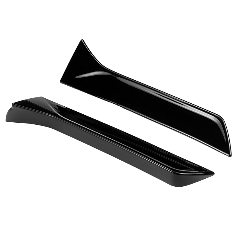 Alerón lateral Vertical para ventana trasera de coche, accesorios para SEAT LEON: Bright black
