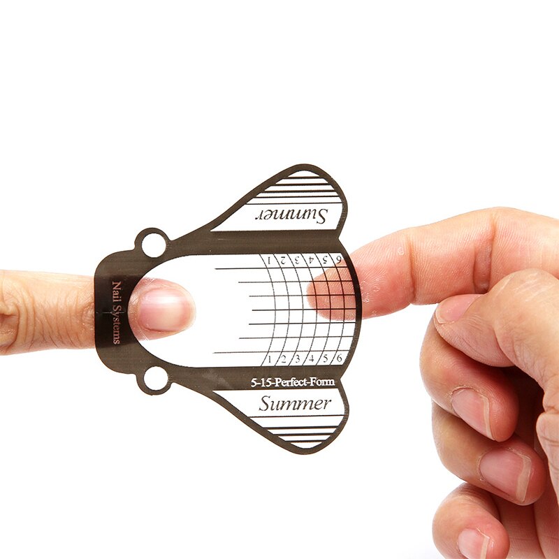 Nail Art Extension Form PVC 100/500pcs Nail Art Guide Stencil Manicure French DIY Tools Nail Art Accessories