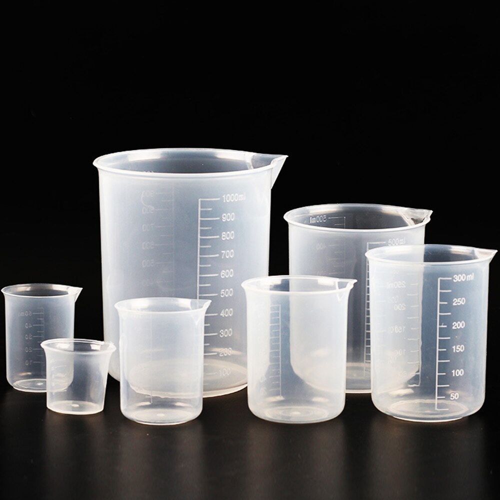 50-1000ML Thick Plastic Measuring Cup Scale BeakerCoffee Tea Measuring Baking For Kitchen Scale Accessories