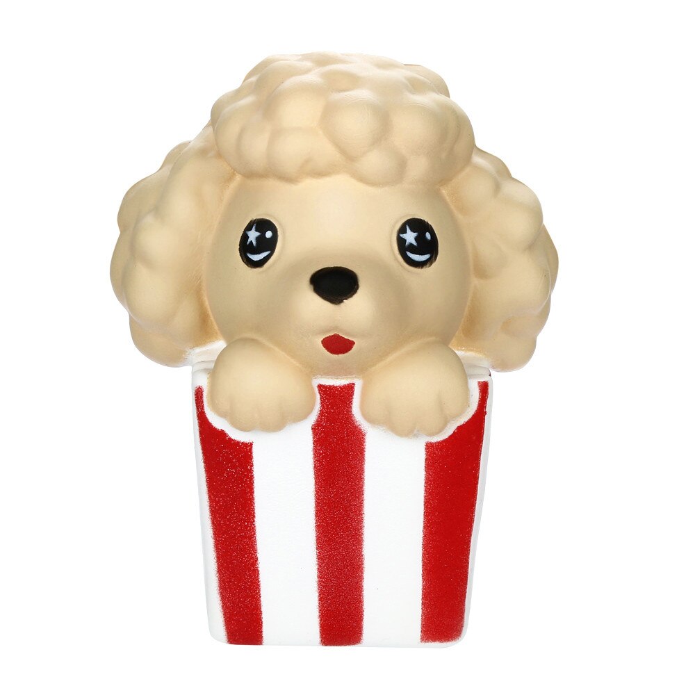 Leuke Popcorn Hond Squishies Langzaam Stijgende Simulatie Geurende Zachte Squeeze Toy Stress Relief Originele Pakket Grappig Voor Kid Toy: Default Title