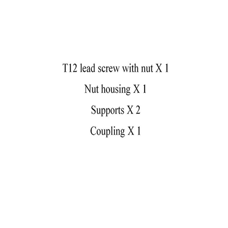 CNC 3D Printer T12 lead screw kit Thread 12mm lead 2mm 4mm 8mm 10mm 12mm 14mm