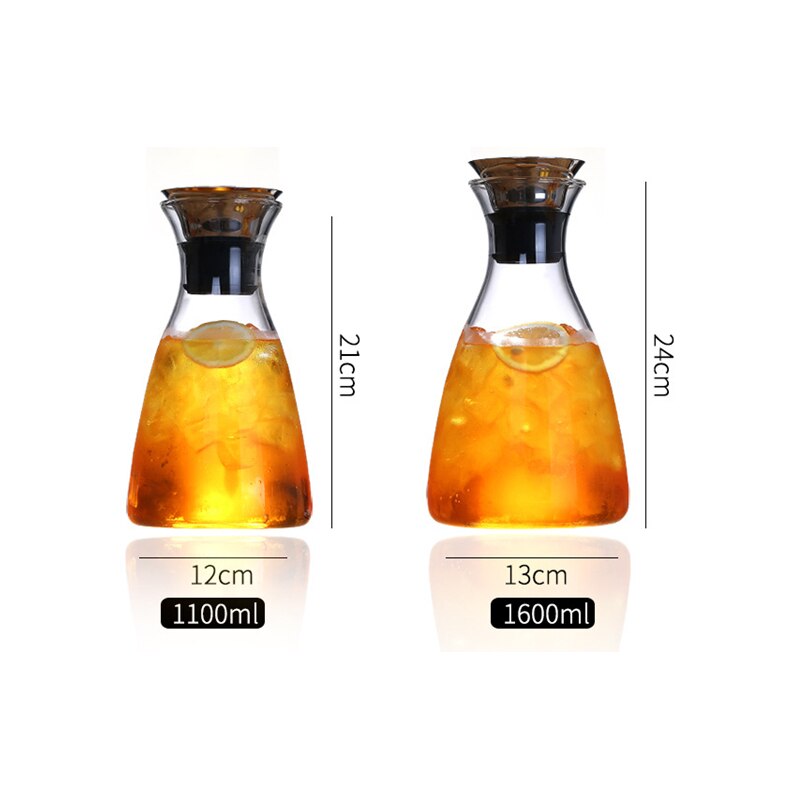 Jarra De cristal De alta capacidad De Dinamarca, Dispensador De zumo De Agua fría, limón, Soda, té perfumado, Dispensador De Agua, jarras, decantadores De vino