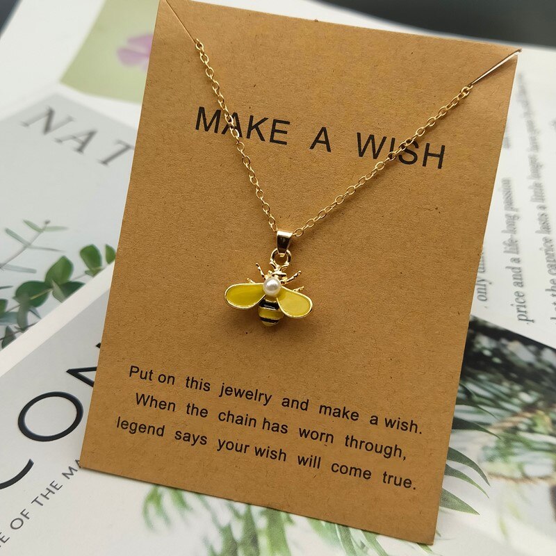 Bee Ketting Leuke Mode Meisje Vrouwen Ketting Gouden Zilveren Kleur Mooie Hanger Hals Sieraden