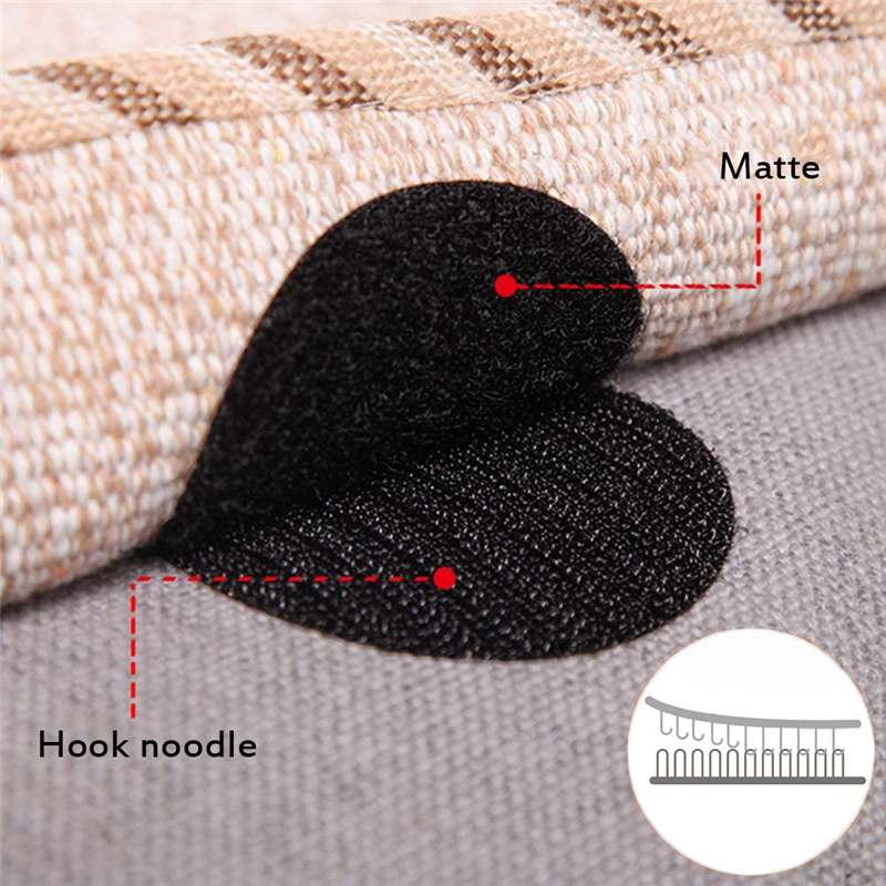 5/10Pairs Dubbelzijdig Antislip Fastener Dots Stickers Zelfklevende Herbruikbare Zelfklevende Vel Sofa Mat tapijt Anti Slip Fix Pads