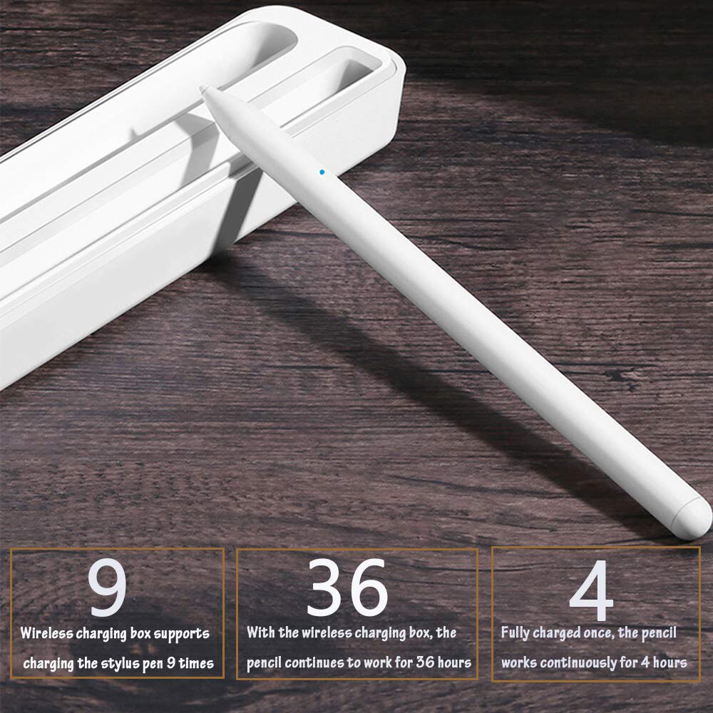 Stylus pen digital blyant med opladning trådløst til apple ipad 10.2 ipad pro 11 12.9 ipad 6th ipad air 3rd ipad mini 5th gen