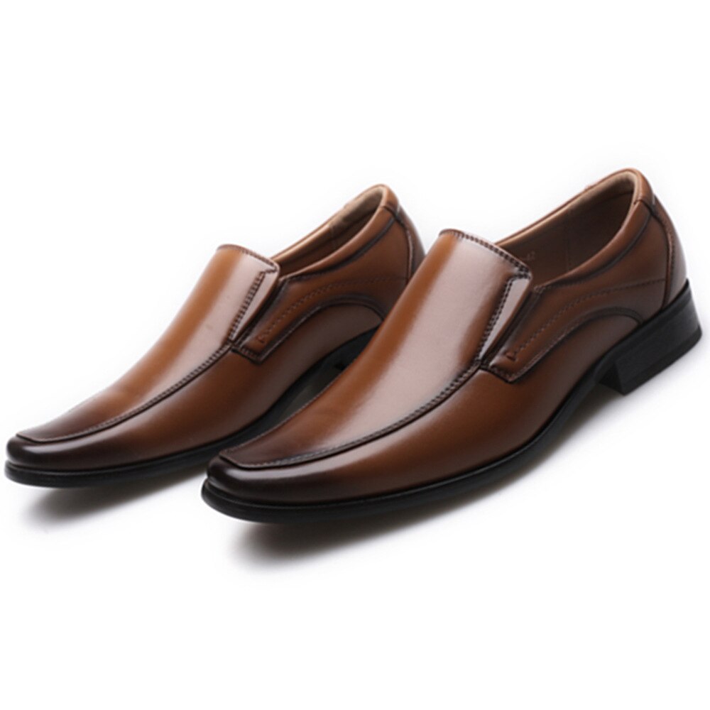Whoholl Classic Dress Shoes Formal Wedding Shoes Men Slip on Office Oxford Shoes for Men