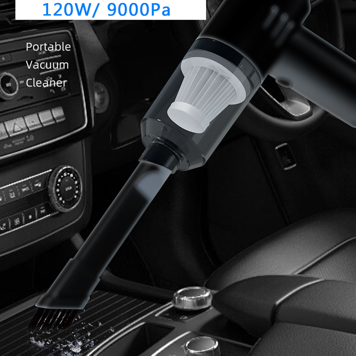 Wireless Car Vacuum Cleaner Mini Vacuum Cleaner Rechargeable Household Handheld Automatic Vacuum Cleaner