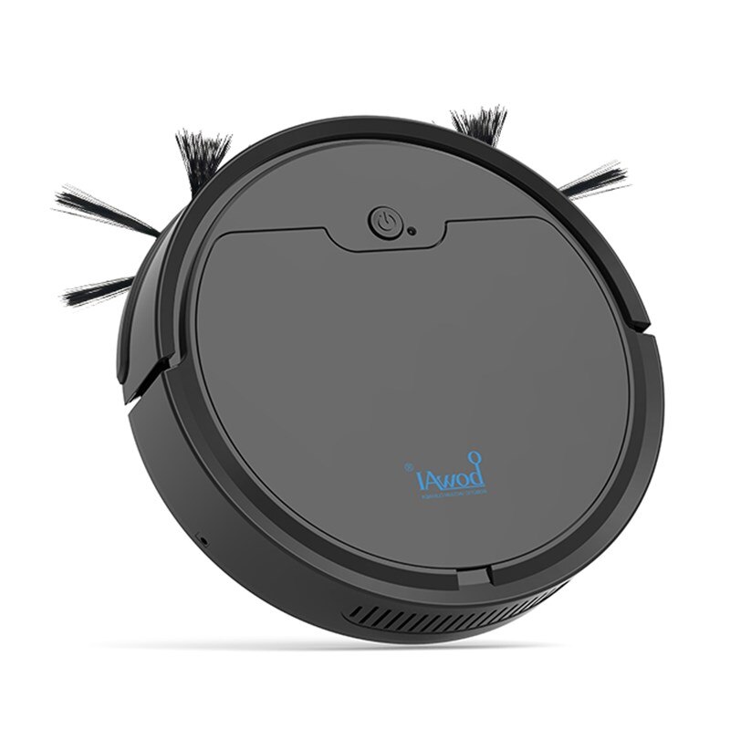 Multifunctional Robot Vacuum Cleaner Smart App Remote Control Sweeping Robot 2000Pa Wireless Dry Wet Auto Cleaner Home: Black