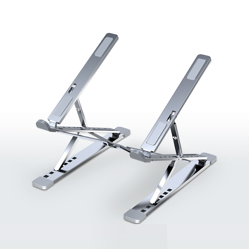 Adjustable Laptop Stand Aluminum For Macbook Foldable Computer PC Tablet Support Notebook Stand TableLaptop Holder Cooling pad: N8 NEW Silver
