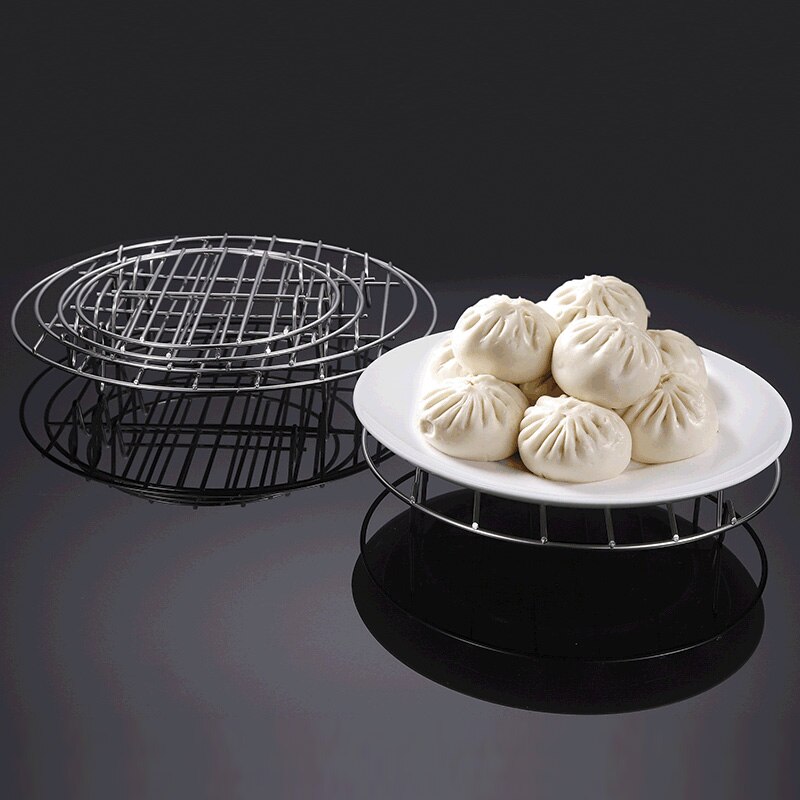 Stainless steel four-leg Pressure Cooker Pot Pan Cooking Rack Food Vegetable Crab Tall Wire Heavy Duty Steaming Rack Cookware