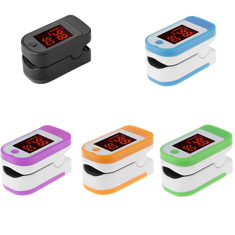 Puls oximeter monitor finger puls oxymeter digital iltmåler klip type spo 2 pr sensor oled display puls oximetre: Tilfældig farve b