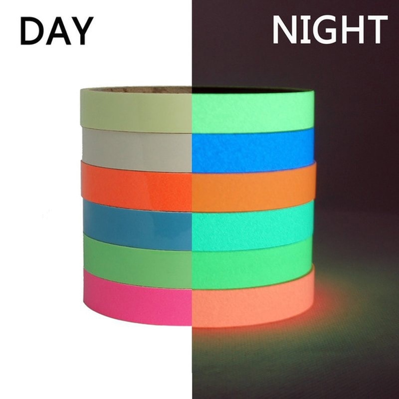 1Pcs Lichtgevende Tape Tl Night Zelfklevende Glow In Dark Veiligheid Film Sticker Veiligheid Podium Decor Thuis decoratie