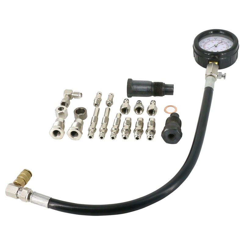0~1000psi Diesel Engine Compression Tester Tool Kit Engine Pressure Gauge Set