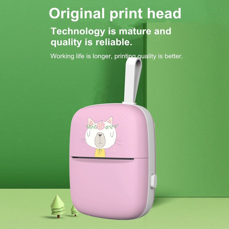 Mini Portable Thermal Printer Photo Pocket Photo Printer Printing Wireless Bluetooth Android IOS Printers
