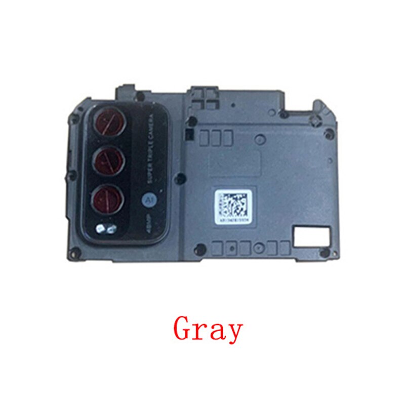 Rear Back Camera Lens with Frame Holder For Xiaomi Redmi 9T Camera Frame Repair Spare Replacement Parts: Gray