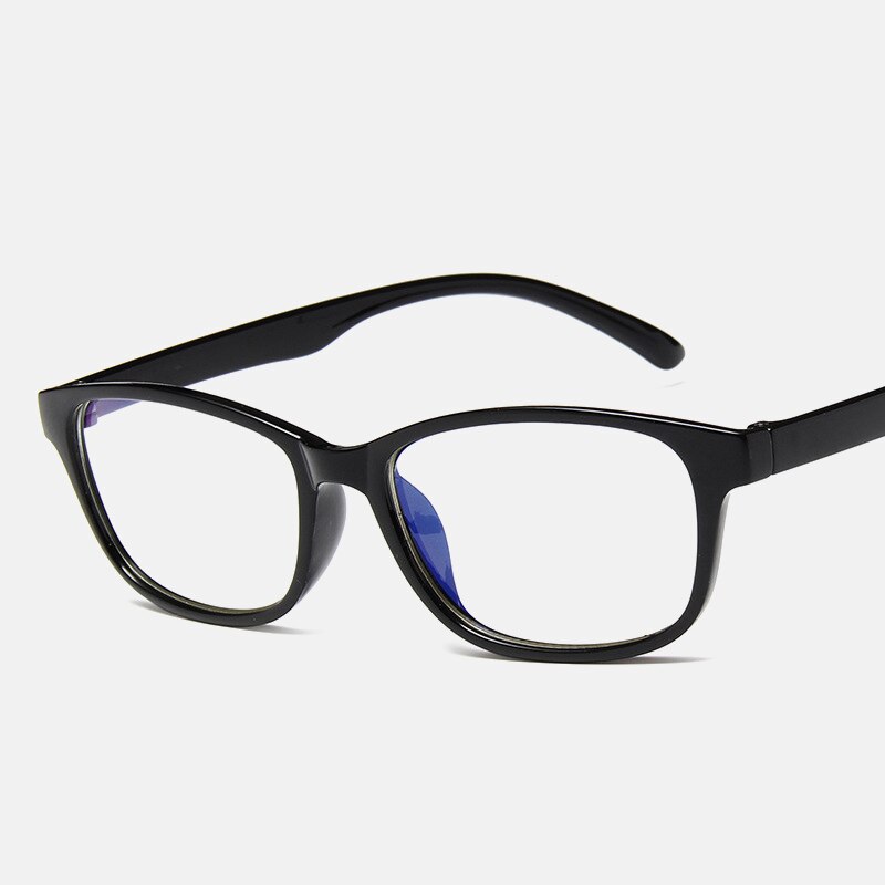 Computer Phone Eyewear Blue Light Blocking Rectangle Glasses Men Women Gaming Protection Radiation Anti Blue Light Glasses: Black