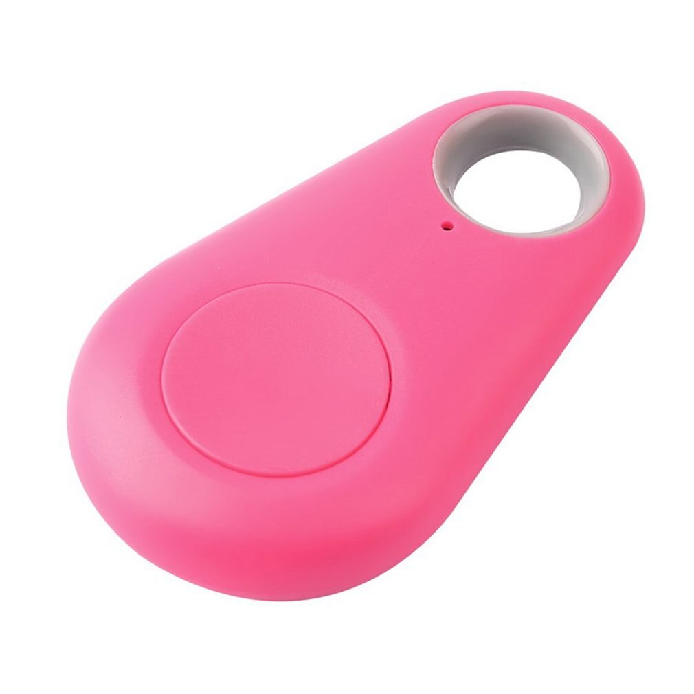 Mini Bluetooth 4.0 GPS Traker Waterdrop Locator Portable Anti-lost Key Finder Pet Tracker Two Way Alarm Anti-Theft Device: Pink