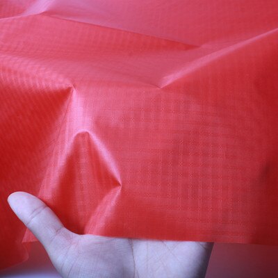 Teijin Technoforce D3 51g/m2 Nylon taffetas Ripstop kitesurf cerf-volant auvent tissu 1m: Rouge