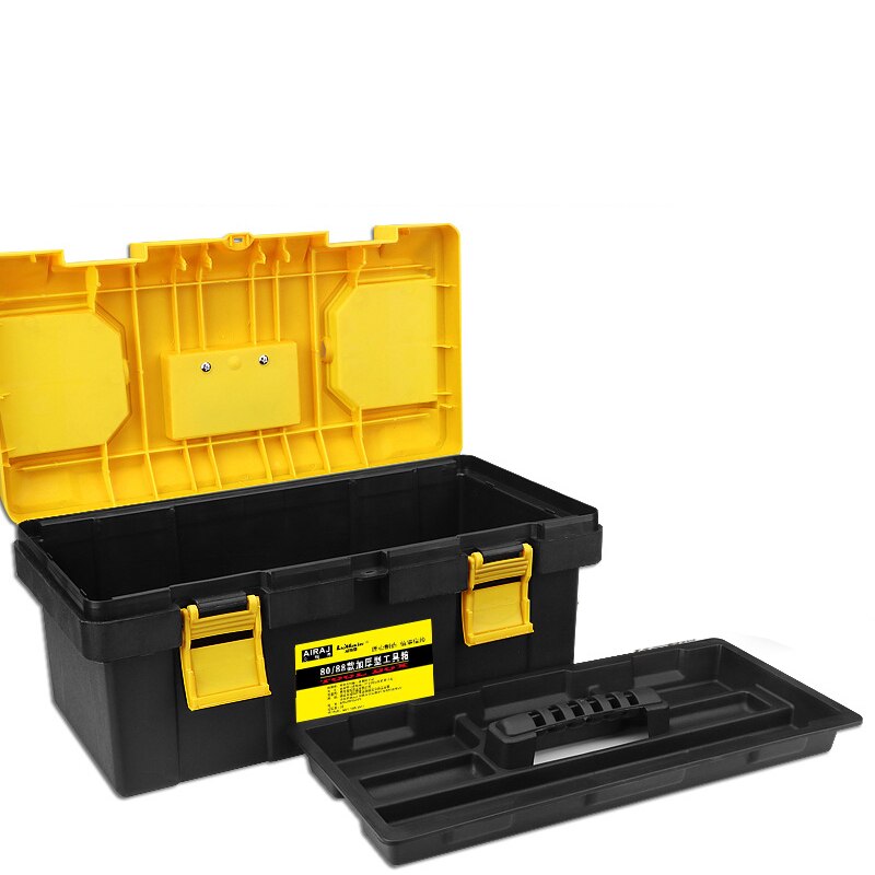 Large Toolbox Household Maintenance Electrician Tool Box Multifunctional ABS Hardware Auto Car Repair Thicken Anti-fall Toolbox