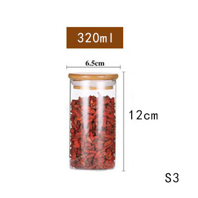 Mason godisburk för kryddor glas genomskinlig behållare glasburkar med lock kakburkar köksburkar och lock liten storlek grossist: 65 120mm