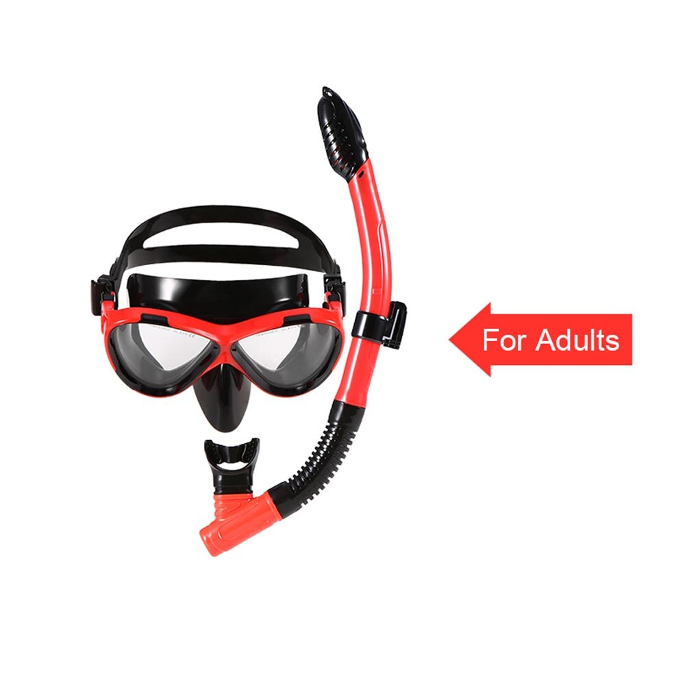 Lixada Kids Adults Scuba Diving Mask Tube Set Snorkeling Mask Diving Goggles Glasses Diving Swimming Dry Snorkel