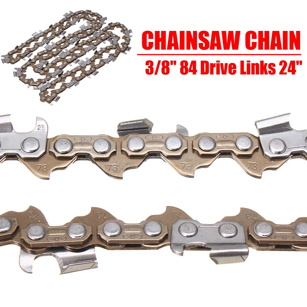 Chainsaw Semi Chisel Chains 24 Inch 3/8LP 84DL 0.058 Gauge Chainsaws For Sthil HUS Echo Chain Saw Chainsaw Blade Garden Tools