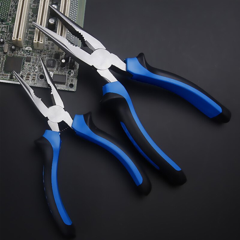 6" 8"Multi-function Long Nose Pliers High Hardness Precision Wire Plier Needle Nose Pliers For Electrician