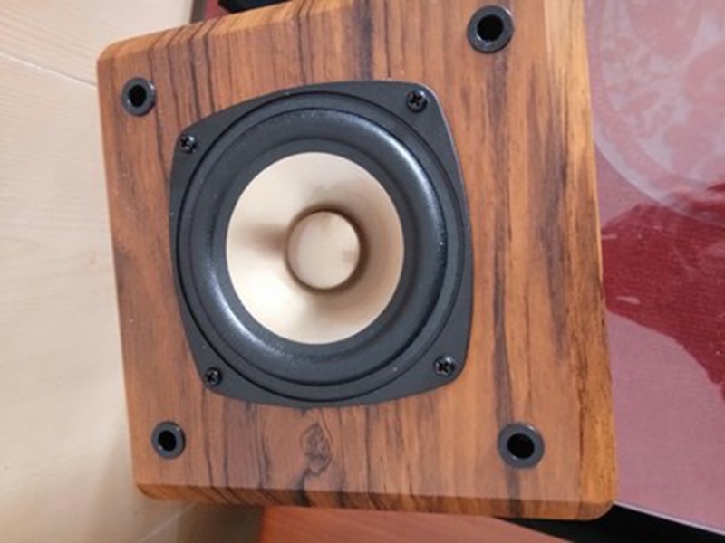 IWISTAO Full Range Speaker Empty Cabinet for 4 inches Passive Speaker Enclosure Wood 15mm High Density MDF Board Volume 4.8L DIY