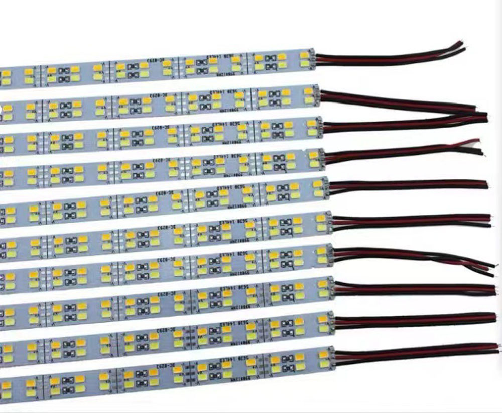 10 stücke 12V 24V LED harten Streifen 4cm 8cm 12cm 16cm 20cm zweireihige starre Stange 3000k 4000k 6000k cct Auto LKW Schiff Maschine Stiefel