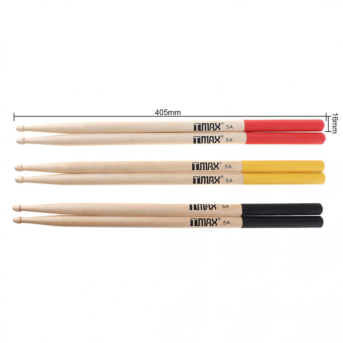 2 pièces! Le tambour en bois de baguettes d'érable de 5A colle des Options multiples de couleur pour le tambour