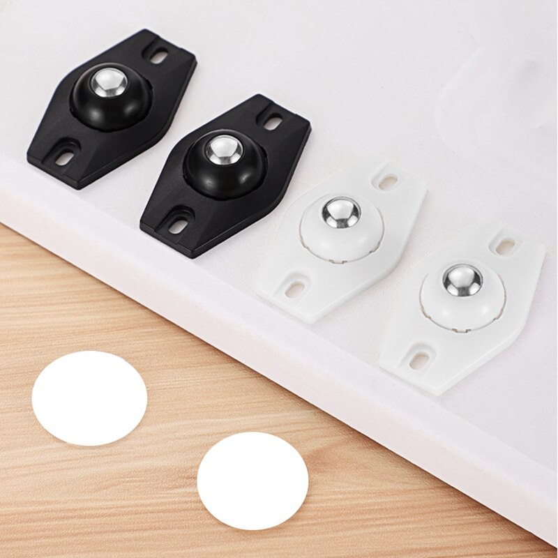 Self Adhesive Wheels For Storage Boxes 360 Degree Rotation Stainless Steel Pulley Ball Casters