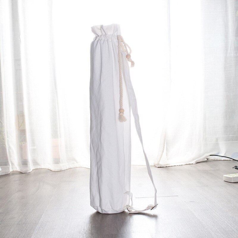 1pc draagbare yogamat-tassen, verstelbare schouderbanden, fitness- en pilates-sporttassen, waterdichte opbergrugzakken voor buiten.: Wit