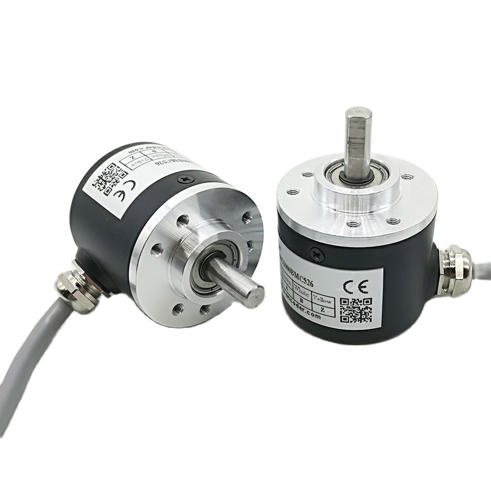 6mm solid shaft A B Z Signal Push pull output incremental Photoelectric encoder 360 500 1000 1024 2000 2048 2500 3000 3600 ppr