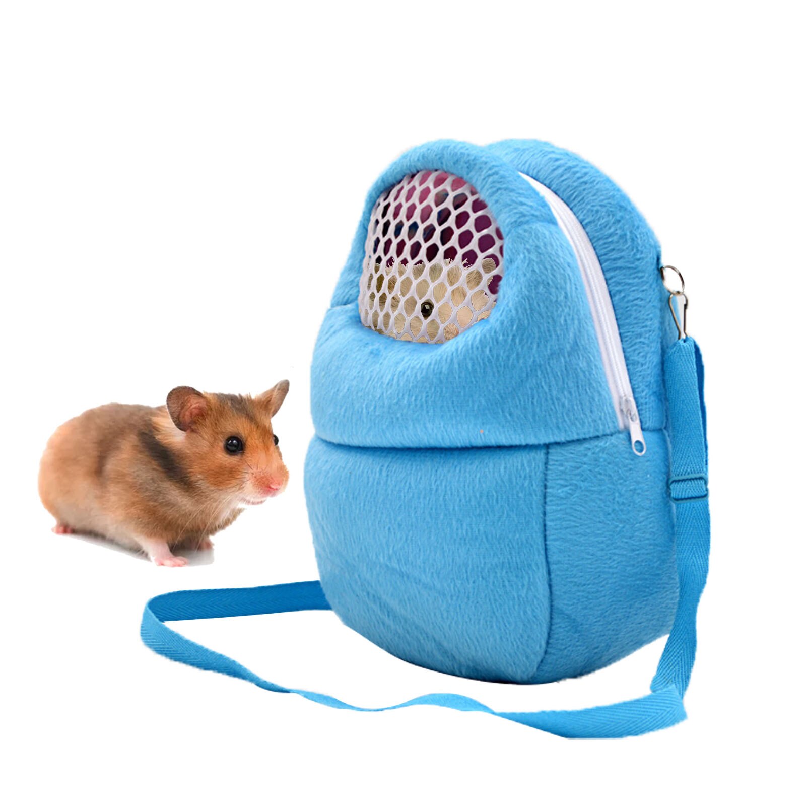 Huisdier Draagtas Ademend Draagbare Uitgaande Reizen Handtassen Pouch Met Verstelbare Afneembare Riem Voor Kleine Huisdieren Hamster