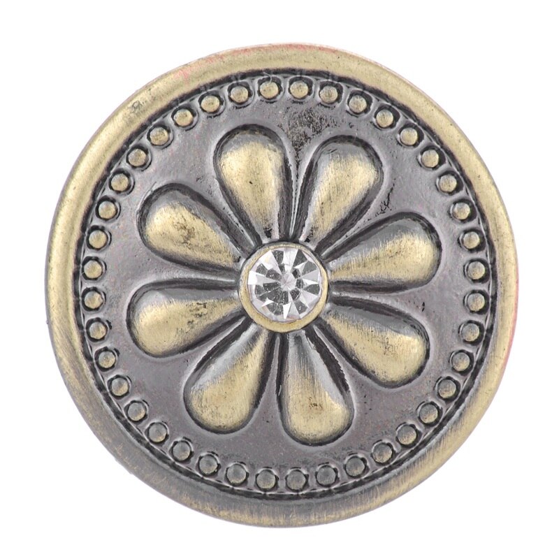 Antique Brass Snap button 18mm Snap Charms fit Ginger Snaps jewelry Vn-1988: I