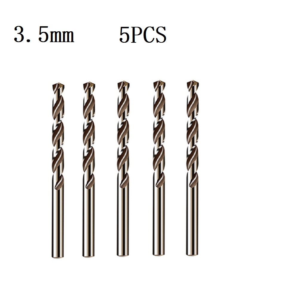 5/10 Uds HSS M35 broca de cobalto 1mm 1,5mm 2mm 2,5mm 3mm para barrena de acero inoxidable piezas de herramientas eléctricas de prensa de taladro de: Blanco