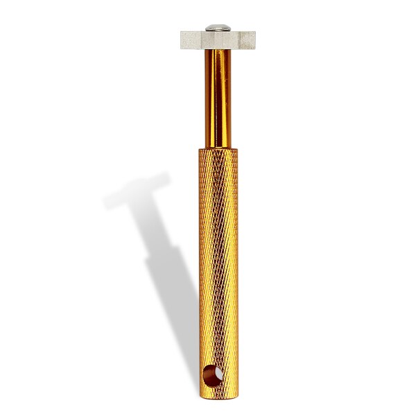 Golf groove tool golf iron wedge club groove sharpener cleaner golf club clear tool vu blade golf tilbehør: Guld