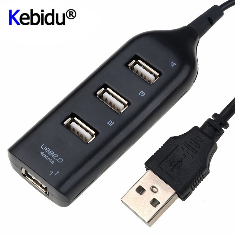 Mode Hoge Snelheid Micro Mini 4 Ports 2.0 Usb Splitter Adapter Voor Pc Computer Voor Draagbare Harde Schijven