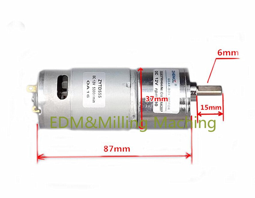 1PC Punching Machine Accessories EDM Drilling Machine Rotate Head Motor DC-12V DURABLE