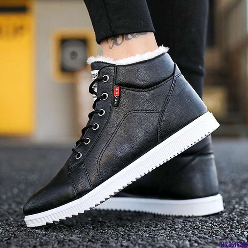 Winter herren Stiefel Winter Neue Männer lässig Hohe Zu Helfen Baumwolle Schuhe Flut Schuhe herren Wasserdichte nicht-Unterhose Warme Schnee Stiefel